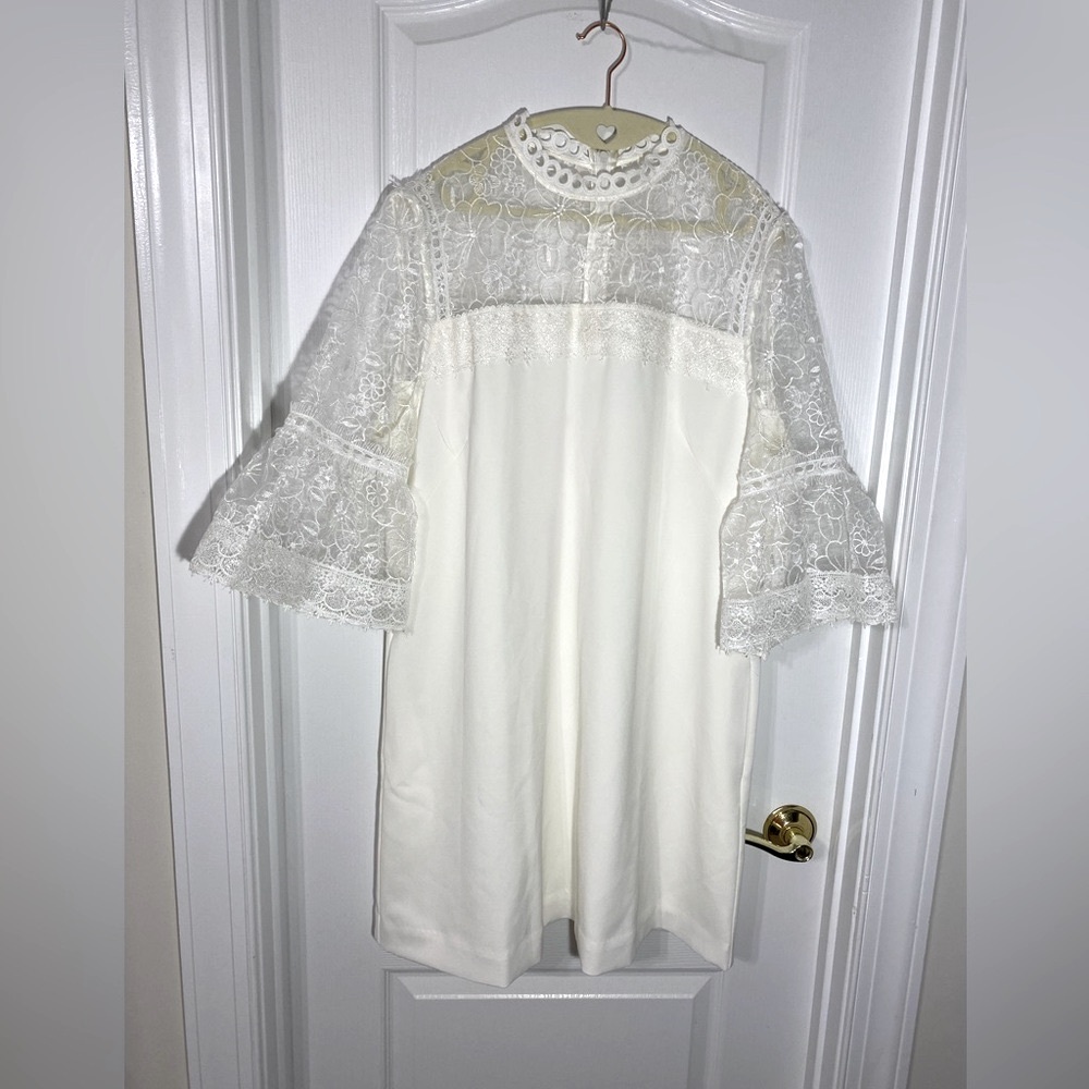 NWT Catherine Malandrino Lace Bell Sleeve Dress XL